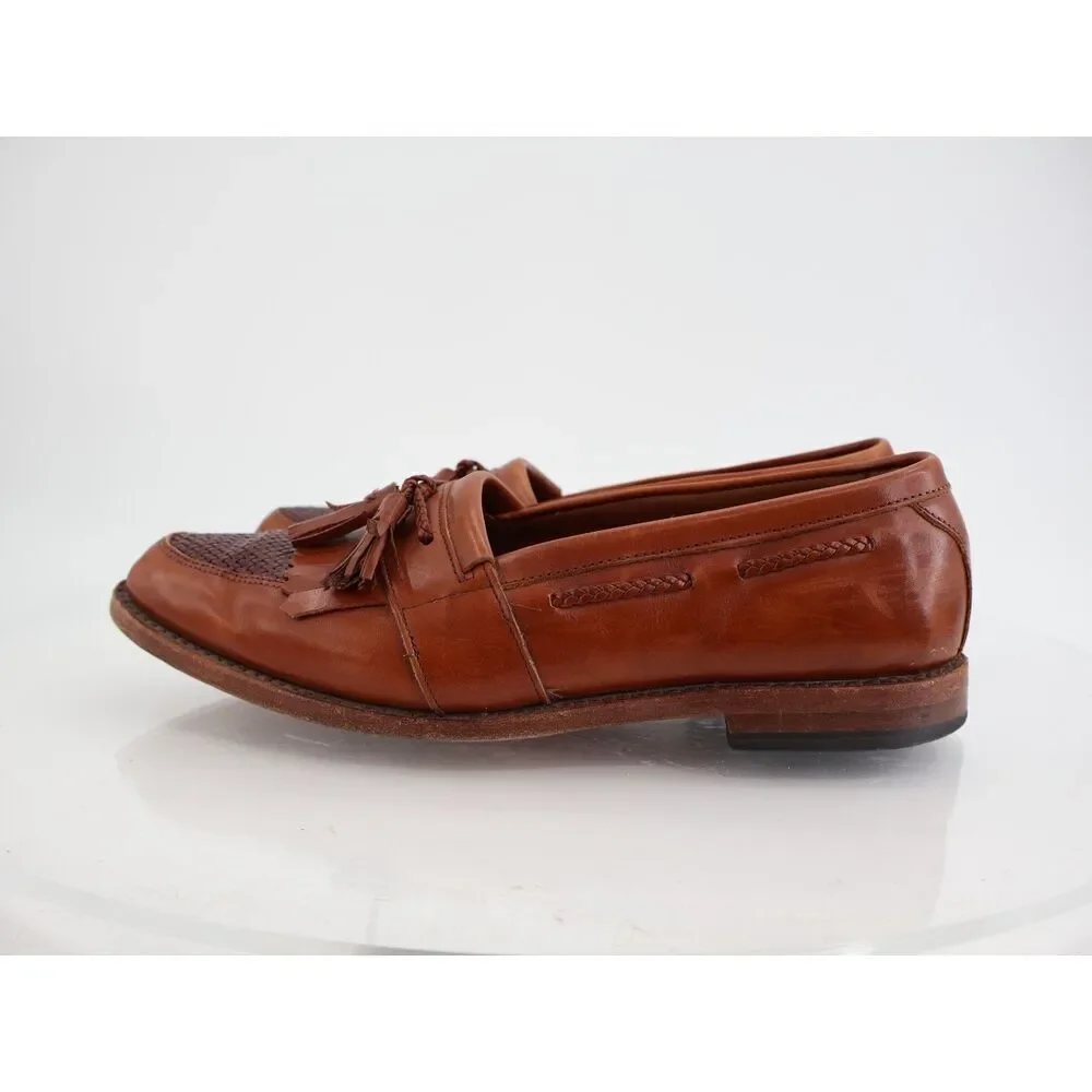 Allen Edmonds Men's Cody Tassel Loafer Size 11 D Brown Leather Slip On Shoe